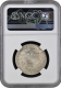 Very Rare NGC MS 64 Graded 1840 Silver One Rupee Coin of Victoria Queen of Calcutta and Bombay Mint.