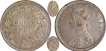 1874 (Actul Minitng year) of Silver One Rupee Coin of 1862 of Bombay Mint of Victoria Queen.