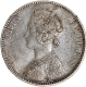 1898 (8 over 4) Rare Silver One Rupee Coin of Victoria Empress of Bombay Mint.