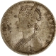 Rare Silver One Rupee Coin of Victoria Empress of Bombay Mint of 1898 (8 over 7).