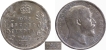 Scarce Silver One Rupee Three Diamonds Coin of King Edward VII of Calcutta Mint of 1903.