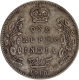 Rare Silver One Rupee Coin of 1910 (10 over 09) of King Edward VII of Bombay Mint.