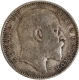 Rare Silver One Rupee Coin of 1910 (10 over 09) of King Edward VII of Bombay Mint.