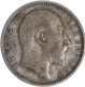 Rare 1910 (10 over 09) Silver One Rupee Coin of King Edward VII of Bombay Mint.