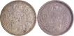 Silver One Rupee Coins of King George VI of Bombay Mint of 1943.