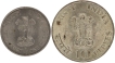 Mahatma Gandhi One Rupee and Ten Rupees Coins of Bombay Mint of Republic India.