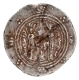 Silver Half Drachma Coin of Abbasid of Arab Sassanians.