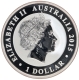 Queen Elizabeth II Silver One Dollar 2015 Coin of Australia.