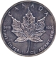 Silver Five Dollars Coin of Queen Elizabeth II of Canada of 1999.