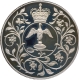 Proof Silver Crown Coin of Silver Jubilee of Queen Elizabeth II of year 1977 of United Kingdom.