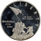  Marine Corps 230th Anniversary Proof Silver One Dollar of USA.