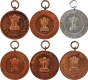 Bronze and Silver Census Medals of Republic India.