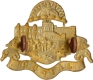 Jaipur World War II Period Bronze Gild Badge of Indian Army Jaipur State Forces.