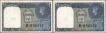 Consecutive Pair of Black Serial Numbered One Rupee Bank Notes of King George VI Signed by C E Jones of 1944.