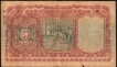 Rare Five Rupees Banknote of King George VI Signed by J B Taylor of 1938 of Burma Issue.