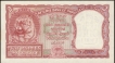 Two Rupees Republic India Banknote of 1957 Signed by B Rama Rau.