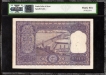 PMCS graded Signed by P.C. Bhattacharya of Hundred Rupees Banknote of Republic India of 1960.