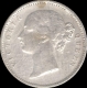 Victoria Queen. Silver. 1/2 Rupee. 1840. Divided Legend. 