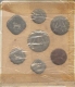 UNC Set. 1954. Rupia Anna Series. Set of 7 coins.