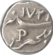 Indo-French, Silver Mahe Fanam, 1/5 Rupee, 1738AD, KM-57A, XF++, Scarce Year.