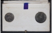 Proof Set. 1964. Shri Jawaharlal Nehru. Set of 2 Coins. Un Issued Proof set. Packed in Velvet Box. Unique.