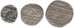 Gwalior, Jayaji Rao, Silver 1/4, 1/2 & One Rupee, Rare as set, KM 149, 150 & 152. 