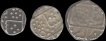 Gwalior, Jayaji Rao, Silver 1/4, 1/2 & One Rupee, Rare as set, KM 149, 150 & 152. 