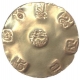 Gold Gadyanaka oin of Someshwaradeva of Nagas of Chakra Kuta of Chalukyas Dynasty.