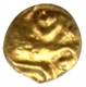 Gold Quarter Fanam Coin of  Hosysala Dynasty.