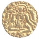 Gold Base Two And One Fourth Masha Coin of Gangeya Deva of Kalachuri Dynasty.