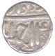 Silver One Rupee Coin of Akbar of Ahmadabad Mint.