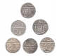 Ahmadabad. Silver Rupee (6). Set of Six Months - Azar, Aban, Bahman, Di, Farwardin & Khurdad. Scarce as Set.