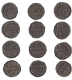 Copper Dam Coins of  Akbar.