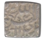 Silver Square Rupee  Coin of Akbar of Tatta Mint.