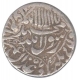 Silver One  Rupee Coin of Shah Jahan of out of Flan Mint .