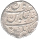 Silver One Rupee Coin of  Aurangzeb Alamgir of Ahmadnagar Mint.