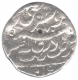 Silver One Rupee Coin of Aurangzeb Alamgir of Out of Flan Mint.