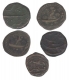 Copper Paisa  Coins of Tippu Sultan of Patan Mint of Mysore Kingdom.