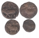 Copper Twenty Cash Coins of Krishna Raja Wodeyar of Mysore State.