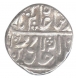 Silver One Rupee Coin of  Mahadji Rao of Pistol Mint Mark near Julus of Nawar State.