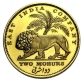 Gold Two Mohurs Coin of King William IIII of Calcutta Mint of 1935.