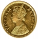 Gold One Mohur Coin of Victoria Empress of 1881.