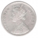 Silver One Rupee Coin of Victoria Queen of Bombay Mint of 1862.