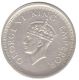 Silver One Rupee Coin of King George VI of Lahore Mint of 1945.