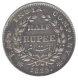 Silver Half Rupee Coin of King William IIII of Calcutta Mint of 1835.