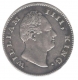 Silver Half Rupee Coin of King William IIII of Calcutta Mint of 1835.