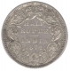 Silver Half Rupee Coin of Victoria Queen of  Bombay Mint of  1874.