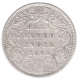 Silver Half Rupee Coin of Victoria Empress of Bombay Mint of 1884.