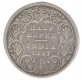 Silver Half Rupee Coin of Victoria Empress of Calcutta Mint of 1887.