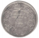 Silver Half Rupee Coin of Victoria Empress of Calcutta Mint of 1888.